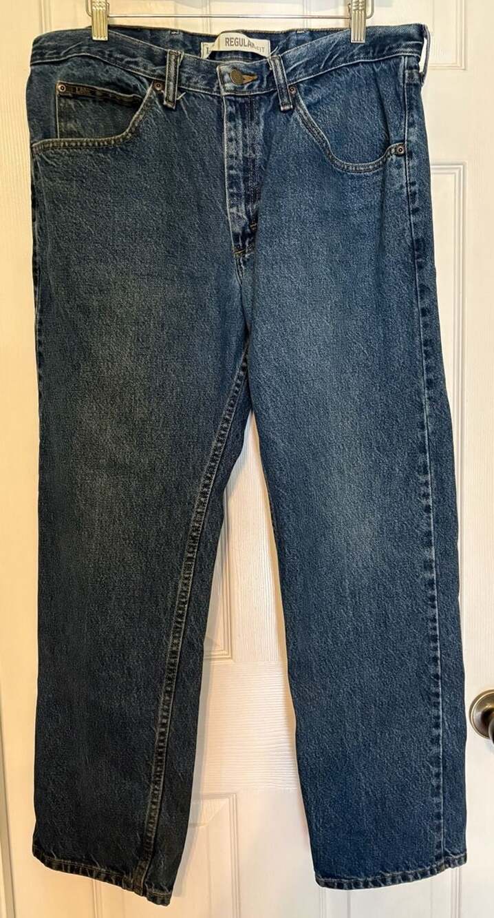 Fair used condition Lee Regular Fit Blue Denim Jeans, 36x29